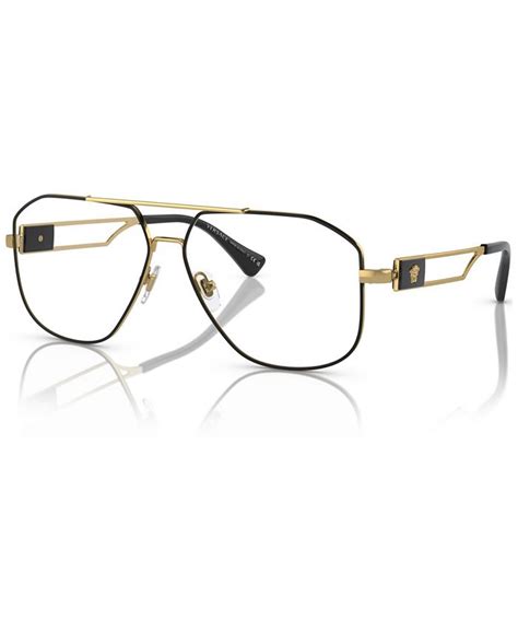 versace pilotenbrille|Versace Men's Pilot Eyeglasses, VE1287 59 .